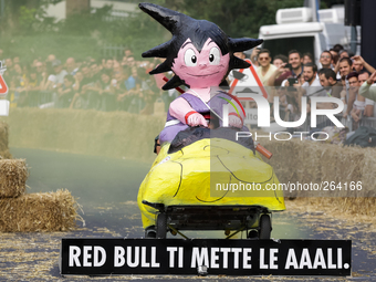 Turin, Italy - 2014-09-28: The Red Bull Soapbox Race Italian Edition arrives in turin with the 60 teams selected for the craziest race in th...