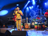 Jimmy Cliff performs in concert during an (ACL) Austin City Limits Music Festival Late Night Show at Stubb's on October 9, 2014 in Austin, T...