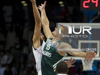 Player, of Real Madrid in action during the 2014-2015 Turkish Airlines Euroleague Basketball Regular Season Date 1 between Real Madrid v Zal...