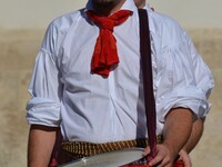 On the occasion of the International tie Day at Saint Mark's square in front of Saint Mark church on upper town, Honour Cravat Regiment chan...