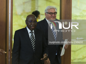 German Foreign Minister Frank Steinmeier meets the Nigerian  Foreign Minister Aminu Bashir Wali, on the occasion of the meeting of the Binat...