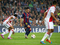 21 October-BARCELONA SPAIN: Munir in the match between FC Barcelona and Ajax, for Week 3 of the Champions League, played at the Camp Nou on...