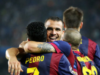 21 October-BARCELONA SPAIN: Sandro goal celebration in the match between FC Barcelona and Ajax, for Week 3 of the Champions League, played a...