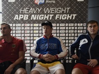Emir AHMATOVIC (GER) (L), Aleksey EGOROV (RUS) and Anton PINCHUK (KAZ) during the press conference.
It is fitting that one of the most glam...
