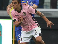 Palermo forward Paulo Dybala (9) in action during the Serie A football match n.8 JUVENTUS - PALERMO on 26/10/14 at the Juventus Stadium in T...