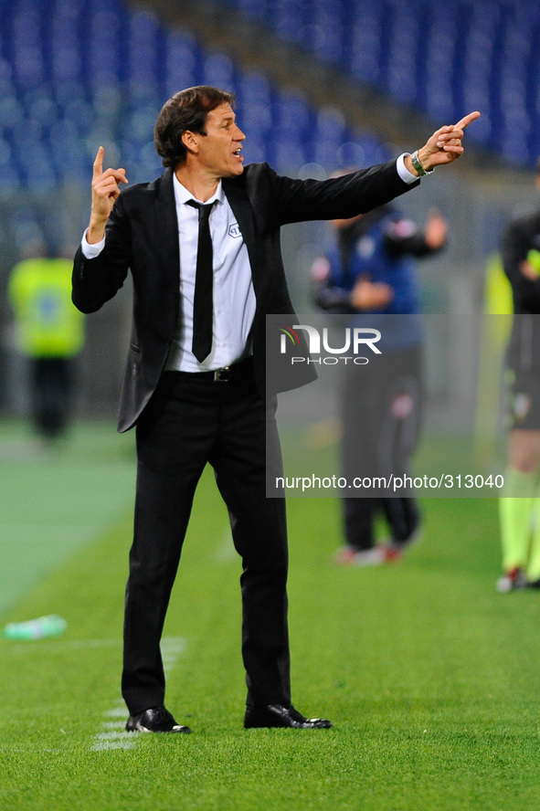 Rudi Garcia during the Serie A match between AS Roma and AC Cesena at Olympic Stadium, Italy on October 29, 2014. 