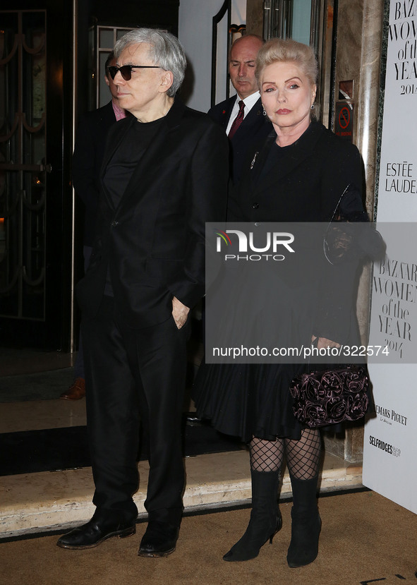 Chris Stein,Deborah Harry attends the Harpers Bazaar Women of the year 2014 at Claridge's Hotel on November 4, 2014 in London, England. 