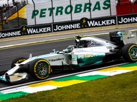 Mercedes' Nico Rosberg qualified in 1st place at the qualify of the 2014 Brazilian GP of Formula 1 (