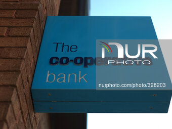 A sign for the Co-Operative Bank. (