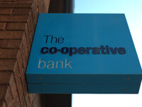 A sign for the Co-Operative Bank. (