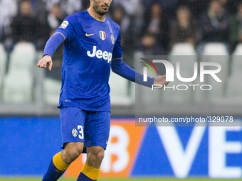 Giorgio Chiellini during the Serie A match between Juventus FC and Parma FC. at Juventus Stafium  on november 9, 2014 in Torino, Italy.  (