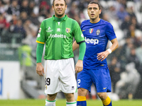 Antonio Cassano and Souza Orestes Romulo during the Serie A match between Juventus FC and Parma FC. at Juventus Stafium  on november 9, 2014...