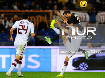 Torosidis e Darmian during the Serie A match between AS Roma and Torino FC at Olympic Stadium, Italy on November 09, 2014. (