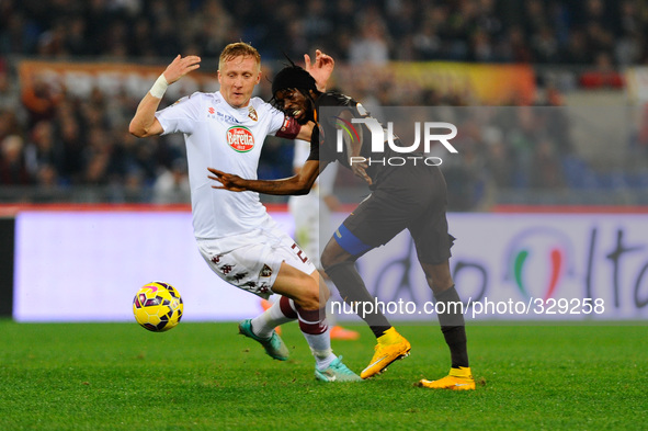 Gervinho during the Serie A match between AS Roma and Torino FC at Olympic Stadium, Italy on November 09, 2014. 