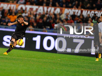 Il gol di Ljajic during the Serie A match between AS Roma and Torino FC at Olympic Stadium, Italy on November 09, 2014. (
