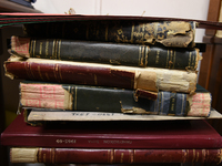 Old books in the library of Chalkida(