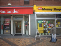 A branch of Santander, on November 27, 2014 in Stockport, England.
National and international banks and building societies, in the UK, who...