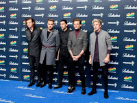 (L-R) Harry Styles, Liam Payne, Zayn Malik, Louis Tomlinson and Niall Horan of One Direction attend the '40 Principales' awards 2013 photoca...