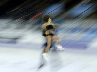 13 december-BARCELONA SPAIN: Meagan Dugamel and Eric Radford in the pairs free skating final in the ISU Grand Prix in Barcelona, held at the...