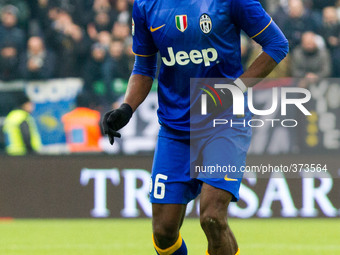 Juventus midfielder Paul Pogba (6) in action during the Serie A football match n.15 JUVENTUS - SAMPDORIA on 14/12/14 at the Juventus Stadium...