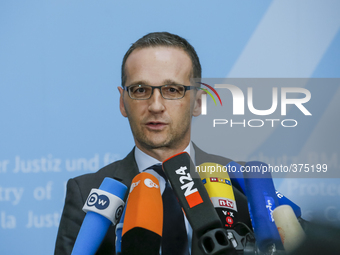 Statement of the German Minister of the justice Heiko Maas on the subject 'Pegida' at Federal Ministry of the justice on December 15, 2014 i...