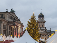 Pictures of the Gendarmenmarkt Christmas market in Berlin on December 15, 2014. (