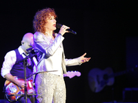 Fiorella Mannoiai in concert at Lingotto Auditorium of Turin in December 19, 2014 .  (