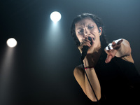 Elisa performs her new album, L'anima vola, in Atlantico live in Rome, on December 20, 2014. (