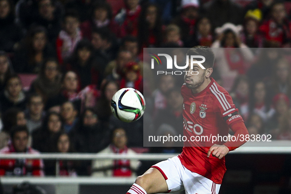 Benfica's forward Pizzi in action during the Portuguese League Cup  football match between SL Benfica and CD Nacional at Luz  Stadium in Lis...