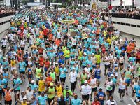 Athletes from Brazil and from around the world participate in the 90 ° São Silvestre race, the most famous traditional street race in Brazil...