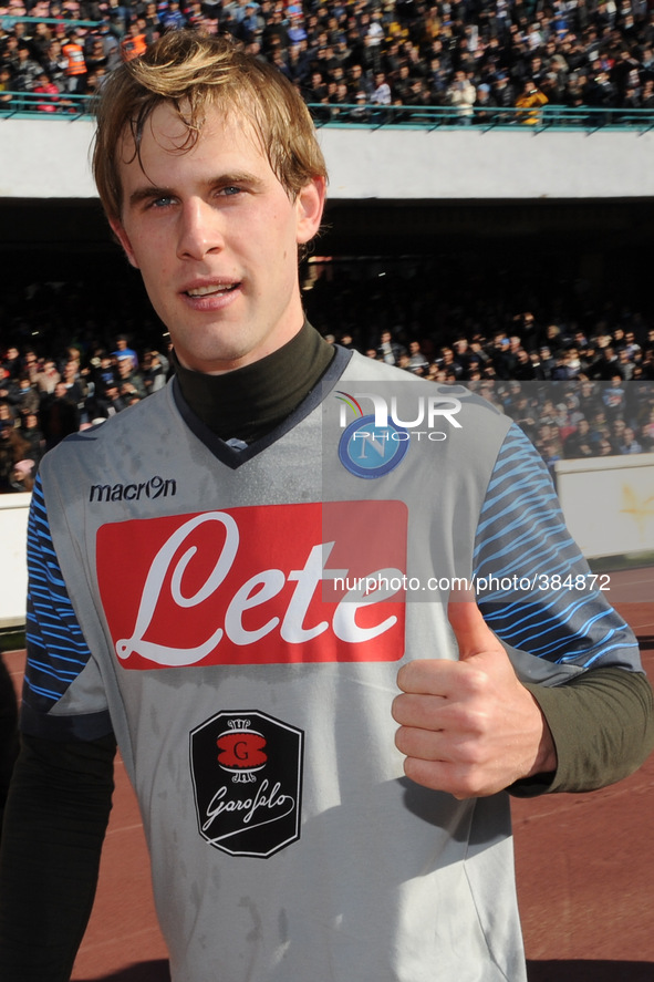 Ivan Strinic new napoli defender during training and presentation on Supercup Supercoppa won in Doha at San Paolo Stadium on August 29, 2013...