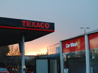 A Texaco petrol station in Manchester, trading in unleaded and diesel fuel, for road vehicles on Friday 16th January 2015. Texaco is a multi...