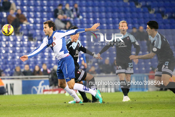 BARCELONA - january 17- SPAIN: Stuani in the match between RCD Espanyol and RC Celta, corresponding to the week19 of the spanish Liga BBVA,...