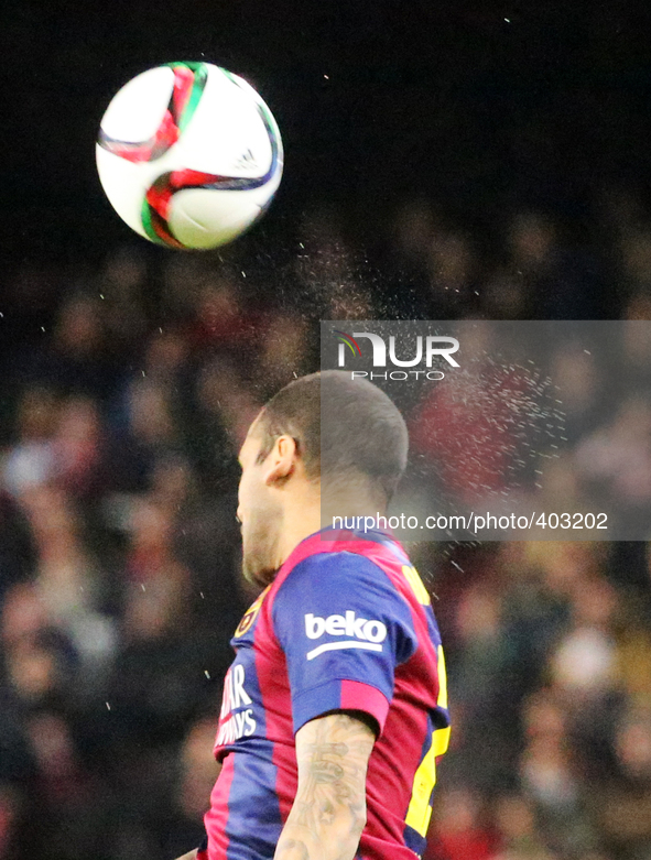 BARCELONA -21 january- SPAIN: Dani Alves in the match between FC Barcelona and Atletico Madrid, for the first leg of the quarterfinals of th...