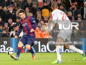 BARCELONA -21 january- SPAIN: Leo Messi in the match between FC Barcelona and Atletico Madrid, for the first leg of the quarterfinals of the...