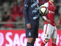 PORTUGAL, Braga: Porto's Brazilian midfielder Evandro before scoring the penalty during the League Cup Football 2014/15 match between SC Bra...
