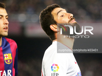 BARCELONA -21 january- SPAIN: Arda Turan in the match between FC Barcelona and Atletico Madrid, for the first leg of the quarterfinals of th...