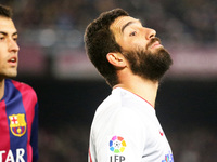 BARCELONA -21 january- SPAIN: Arda Turan in the match between FC Barcelona and Atletico Madrid, for the first leg of the quarterfinals of th...