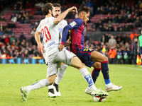 BARCELONA -21 january- SPAIN: Neymar Jr. and Siqueira in the match between FC Barcelona and Atletico Madrid, for the first leg of the quarte...