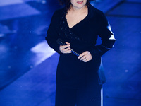 Antonella Ruggiero attend closing night of the 64rd Sanremo Song Festival at the Ariston Theatre on February 22, 2014 in Sanremo, Italy. (