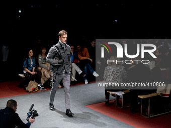 Parade menswear brand EMIDIO TUCCI within the fashion week MADRID MFSM CIRCUS PRICE held in Madrid on 27th January 2015. 
(