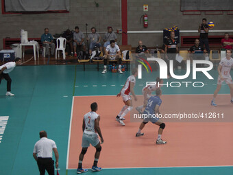 Canoas/RS - 28/01/2015 - Volei Canoas faces Volei Brasil Kirin team, for the 6th round of Volleyball Male Majorleague 2014/2015. Foto: Ferna...