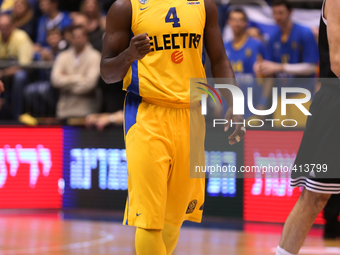 Jeremy Pargo (Maccabi Tel Aviv) during his Euroleague Top-16, group E, round 5, basketball match against Real Madrid, on January 29, 2015 at...