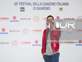 Nesli attends Sanremo 2015 Day 1 Photocall during the 65th Festival della Canzone Italiana 2015 at Teatro Ariston on February 10, 2015 in Sa...