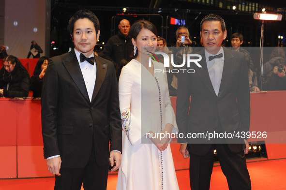 Actor Ken'ichi Matsuyama, actress Ito Ohno and director Sabuattends the premiere for 