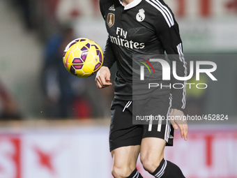 Gareth Bale during the match between Elche CF against Real Madrid, week 24 of La Liga  2014/15 in Martinez Valero stadium,  Elche, SPAIN - 2...