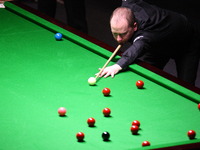 Gdynia, Poland 28th Feb. 2015 PTC Gdynia Snooker Polish Open 2015.  Graeme Dott faces Mark King during second day of tournament at Gdynia Ar...