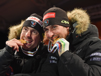 NORDIC COMBINED - 2x7,5 km - Sprint, Team winners - France's BRAUD Francois/LAMY CHAPPUIS Jason.
FIS Nordic World Ski Championship 2015 in F...
