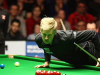 Gdynia, Poland 1st, March 2015 Final game of PTC Gdynia Snooker Polish Open 2015 between Neil Robertson and  Mark Williams at Gdynia Arena s...