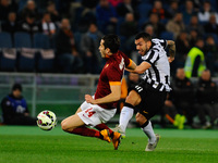 Al tiro Tevez during the Serie A match between AS Roma and Juventus FC at Olympic Stadium, Italy on March 02, 2015. (